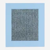 James Siena, Shaded Recursive Combs, 2009, etching in colors on Hahnemühle Bugra Sapphire Blue
