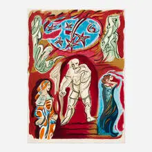 Don Giovanni (from the Metropolitan Opera Fine Art I portfolio) by André Masson, 1978, lithograph in colors, sold Jul 2024