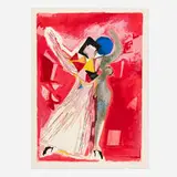 Marino Marini, La traviata (from the Metropolitan Opera Fine Art I portfolio), 1978, lithograph in colors