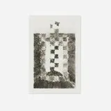 Richard Tuttle, Word of Mouth (from the Artists for Obama portfolio), 2008, drypoint with Chine-collé on Somerset
