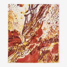Variation by Richard Hunt, 1985, lithograph in colors on Arches, sold Jul 2024