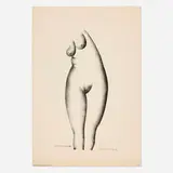 William Schwartz, Headless Nude (Lithograph #4), 1928, lithograph