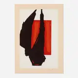 Robert Motherwell, Art 1981 Chicago Print, 1981, lithograph in colors on Arches Cover mould-made