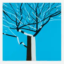 Tree 10 by Alex Katz, 2022, lithograph in colors, sold Aug 2025