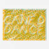 Bruce Nauman, Caned Dance (from the Merce Cunningham portfolio) and interleaf sheet, 1974, lithograph in colors on Arches, offset lithograph on vellum