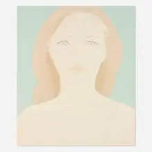 Anastasia by Alex Katz, 1984, lithograph in colors, sold Aug 2025