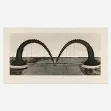 Claes Oldenburg, Screwarch Bridge, state II, 1980, etching, spitbite sugar-lift aquatint and sanding on Arches Roll