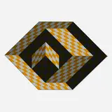 Victor Vasarely, Axo, 1977, screenprint in colors on aluminum