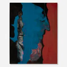 Man of Peace by Eugenia Sumiye Okoshi, 1970, oil on canvas, sold Jul 2025