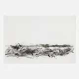Robert Wilson, Untitled (Act II sc.1 from Pelléas et Mélisande), 1997, charcoal on paper