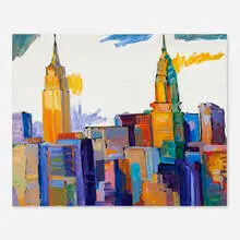Tom Christopher, About the Skyline, 2002, acrylic on canvas
