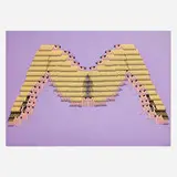 Thomas Bayrle, M-Formation, 1970, screenprint in colors