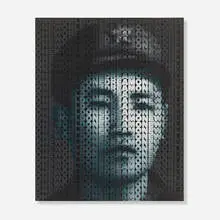 Zhang Dali, Slogan No. 64 (One World One Dream), 2010, acrylic on vinyl