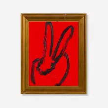 Untitled by Hunt Slonem, 2017, oil on wood panel in artist's frame, sold Jul 2025