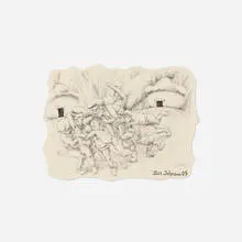 Butt Johnson, Right Before, 2005, ink on paper
