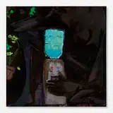 Stefan Hoza, Fret, 2021, oil on canvas