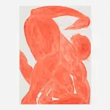 Red Monotype by Tunji Adeniyi-Jones, 2017, monoprint, sold Jul 2025