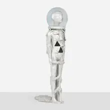 Jean-Marie Appriou, Nude in the Rye 2, 2015, cast aluminum and blown glass