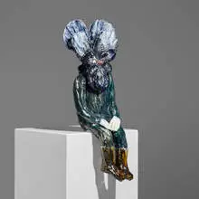 Seated Flower by Klara Kristalova, 2014, glazed porcelain, sold Jul 2025