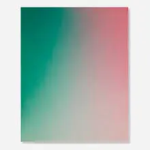 Oliver Marsden, Fade XXIX Viridian Green Rose, 2014, acrylic on canvas