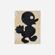 Donald Baechler, Duck, 2000, gouache and tea on paper