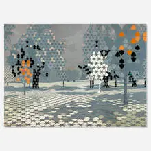 Toby Ziegler, Designated for Leisure, 2004, oil on Scotchlite laid to canvas in three parts