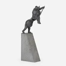 Keld Moseholm, On the Swing, 2005, bronze, granite