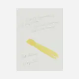 Raymond Pettibon, He felt a tingling... (from the Thinking of You portfolio), 1998, graphite and gouache on printed paper (double-sided)