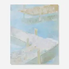 Kenzo Okada, Water, c. 1970, oil on canvas