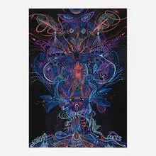 Julia Sisi, Untitled (Night Light / See Through / Inner Sky / Songs Echoes), pigment pens on paper