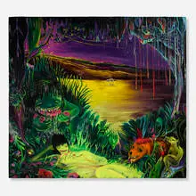 Tsai-Ling Tseng, Seven creatures in my heart, 2020, oil on canvas