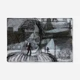 Ernesto Renda, Thursday (after The Shining, 1980), 2021, pastel and acrylic on canvas over board