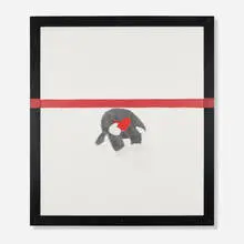 Karl Haendel, A Hopeless Romantic (With a Guilty Conscience), 2003, graphite and acrylic on paper in artist's frame