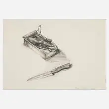 Karen Carson, Untitled, 1971, graphite and white chalk on paper