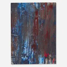 Edvins Strautmanis, Untitled, 1973, mixed media on paper laid to linen