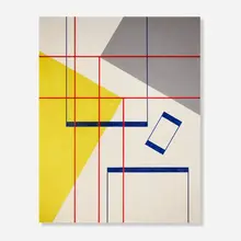 Daniel Massen, Composition 52-E-3, c. 1952, oil on Masonite