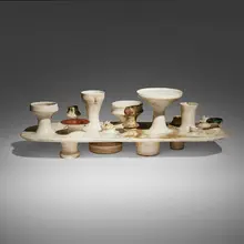 Ruth Duckworth, Untitled (Candelabra), c. 1980, glazed porcelain