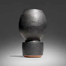 Untitled (Vase) by Ruth Duckworth, c. 1965, glazed stoneware, sold Jun 2025