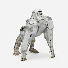 Baby Gorilla by John Kearney, welded found steel objects, sold Jun 2025