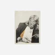 Lee Godie, Untitled (Photo Booth Self-Portrait), gelatin silver print with ballpoint pen