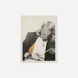 Untitled (Photo Booth Self-Portrait) by Lee Godie, gelatin silver print with ballpoint pen, sold Jun 2025