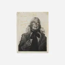 Lee Godie, Untitled (Photo Booth Self-Portrait), gelatin silver print