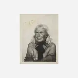 Untitled (Photo Booth Self-Portrait) by Lee Godie, gelatin silver print, sold Jun 2025