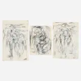 Rex Ashlock, Untitled (three works from the Swimmers series)