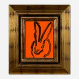 Red Rover by Hunt Slonem, 2018, oil on panel in artist's frame, sold May 2025