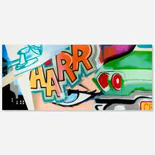 John Matos, Malibu Baby, 2004, spray paint on canvas