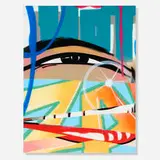 John Matos, Hot, 2004, acrylic and spray paint on canvas