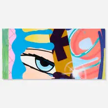 John Matos, Candy Striper, 2003, acrylic and spray paint on canvas
