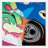 John Matos, Racing to The Scene, 2010, acrylic and spray paint on canvas