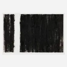 Untitled (Pelleas Prologue) by Robert Wilson, 1997, charcoal on paper, sold May 2025